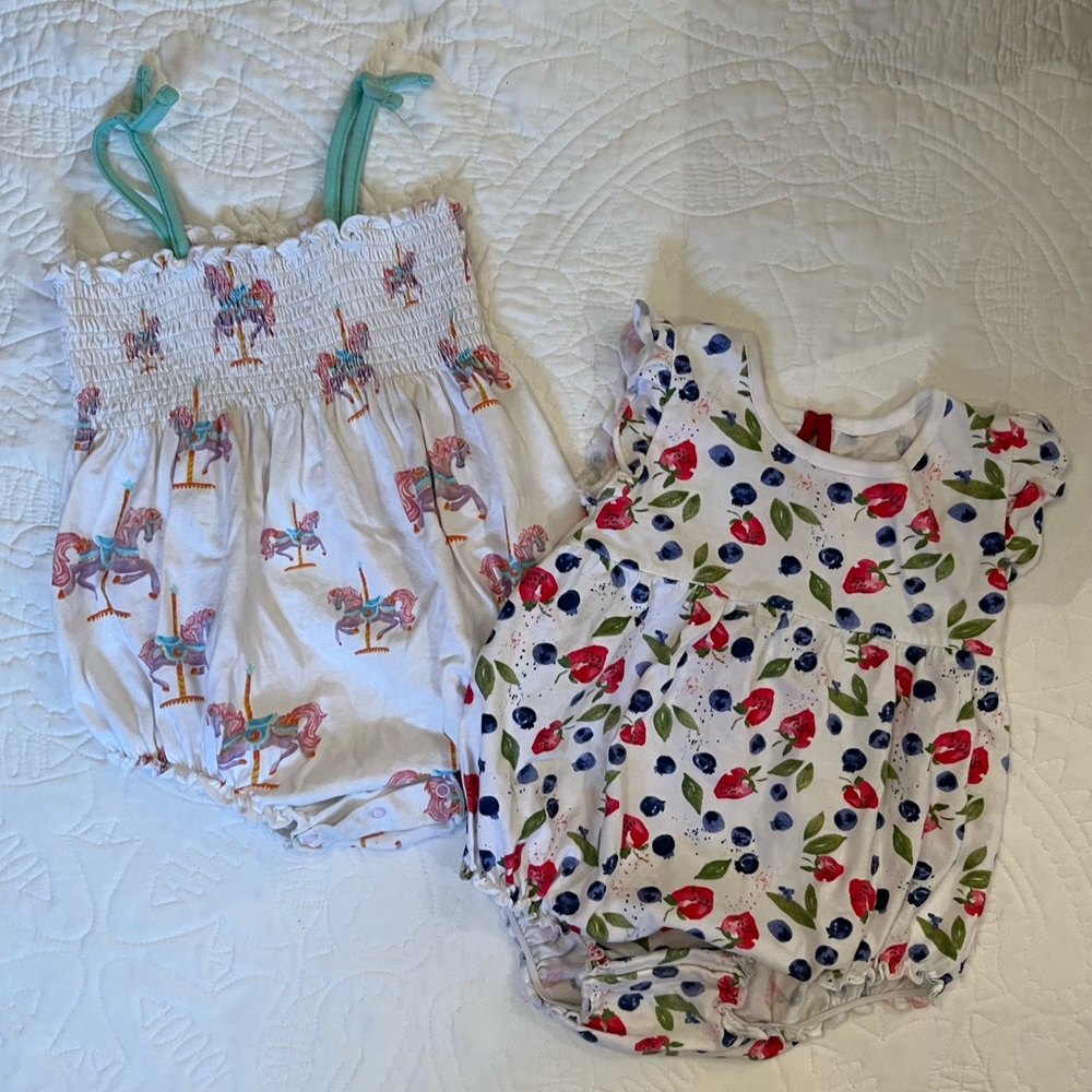 2 piece toddler romper set